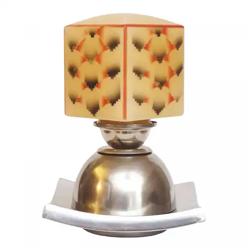 Art Deco Tischlampe "DECO CUBE" Unikat Einzelstück Schreibtischleuchte Leuchte