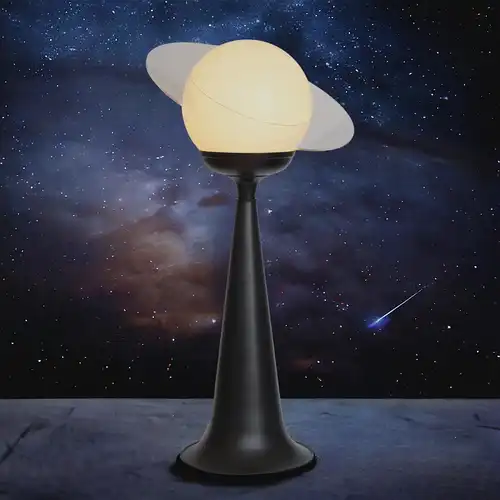 Space Design 70er Tischleuchte "SATURN 13" Bodenlampe Stehlampe Sputnik Lampe