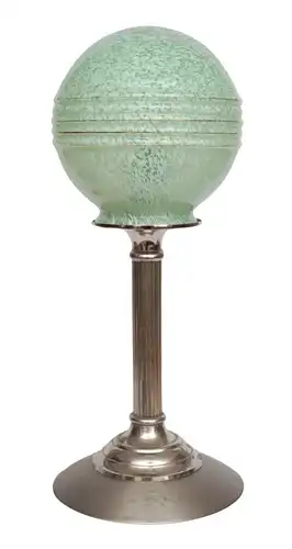 Art Deco Tischlampe "MOON" antikes Opalglas Schreibtischlampe zierlich Leuchte