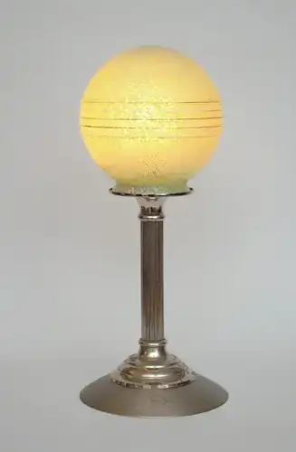 Art Deco Tischlampe "MOON" antikes Opalglas Schreibtischlampe zierlich Leuchte