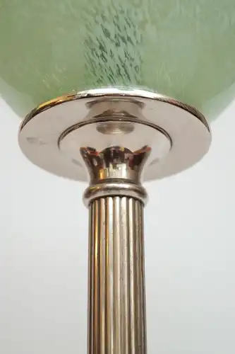 Art Deco Tischlampe "MOON" antikes Opalglas Schreibtischlampe zierlich Leuchte