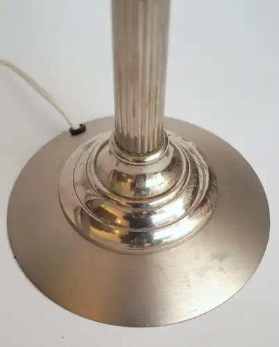 Art Deco Tischlampe "MOON" antikes Opalglas Schreibtischlampe zierlich Leuchte