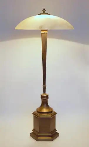 Einzigartige Art Deco Tischleuchte "PARIS" Messinglampe Unikat