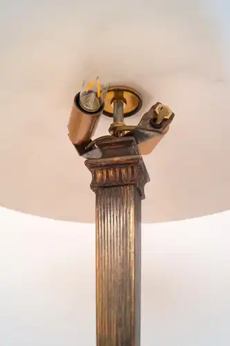 Einzigartige Art Deco Tischleuchte "PARIS" Messinglampe Unikat