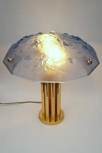 Design Lampe Leuchte  "BLUE GARDEN" Schreibtischlampe Messinglampe Berlin