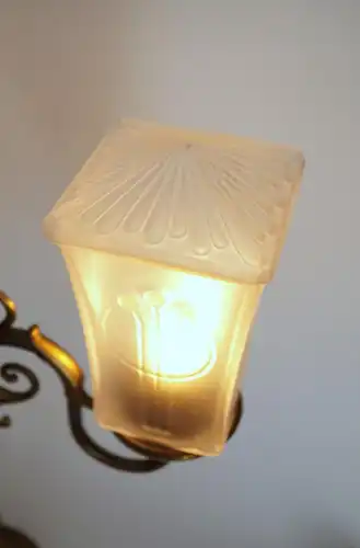 Lampe de lecture Art Nouveau "HOGWARTS" Lumières en laiton Unikat collectionneurs