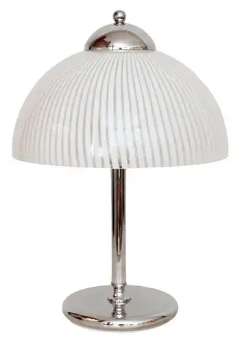 Chrom Lampe Schreibtischeuchte Tischlampe 1970er- 1980er Bauhaus Leuchte
