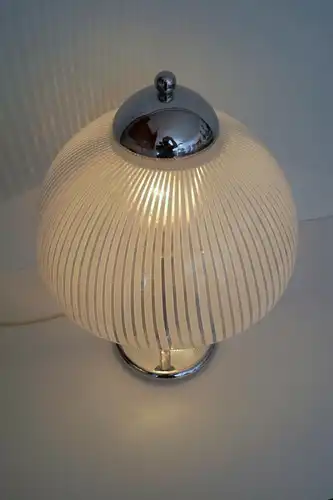 Chrom Lampe Schreibtischeuchte Tischlampe 1970er- 1980er Bauhaus Leuchte