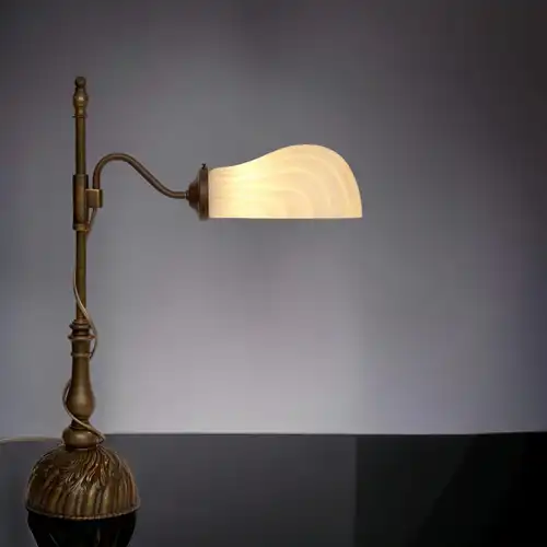 Art Deco Lampe Jugendstil Kontorleuchte Messinglampe Hamburg Leuchte
