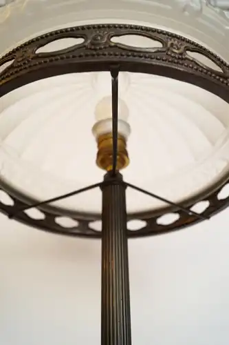 Art Deco Lampe Schreibtisch Leuchte "GERMANIA" 1920 Messingleuchte original