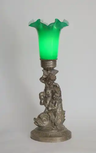 Tolle Jugendstil Tischleuchte "ANGEL FISH"  Unikat Tischlampe Einzelstück