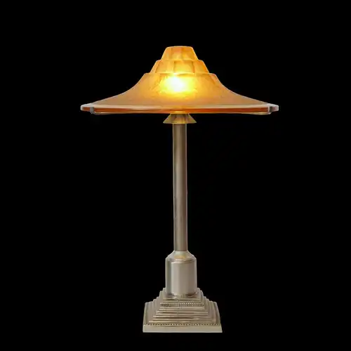 Art Deco Lampe Leuchte Tischlampe "HONEY SHADOW" Unikat