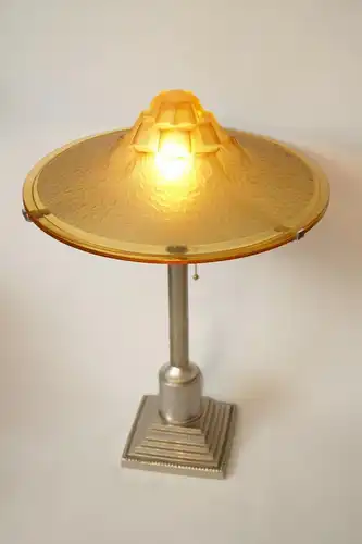 Art Deco Lampe Leuchte Tischlampe "HONEY SHADOW" Unikat