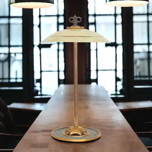 Art Deco Schreibtischleuchte "SLIMMY" Unikat Einzelstück Messinglampe Berlin
