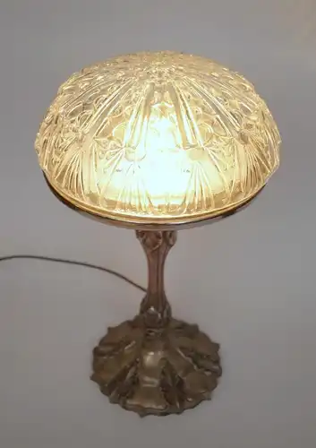 Jugendstil Pilzleuchte "ORNAMENTIC" Lampe Unikat Einzelstück Messinglampe Berlin