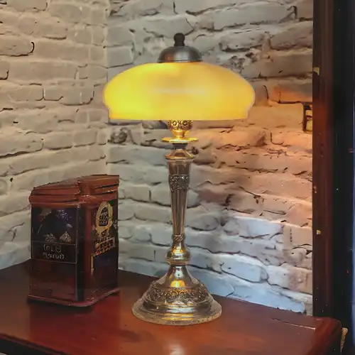 Art Déco lampe de table "SILVER EADLE" lampe à lampe modèle unique Art Nouveau