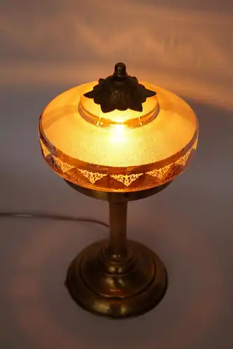 Art nouveau Déco lampe de table "RUBINSTEIN" lampe en laiton unique