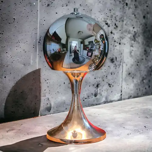 70er Jahre Space Age Design Tischlampe "SPHERE" Midcenturymodern Lampe Sputnik