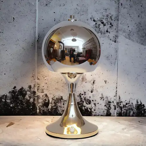 70er Jahre Space Age Design Tischlampe "SPHERE" Midcenturymodern Lampe Sputnik