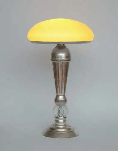 Art Deco Retro Lampe "CONCORDIA" Chrom Unikat Tischlampe Leuchte Einzelstück