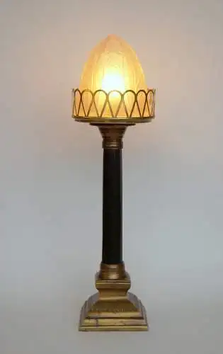 Art Deco Tischlampe "SKY LIGHTHOUSE" Unikat Einzelstück Mueller Lampe Skyscraper