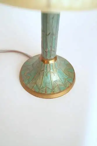 Art Deco Lampe Tischlampe "ANDALUSIA" Fensterbank Messinglampe Berlin Unikat