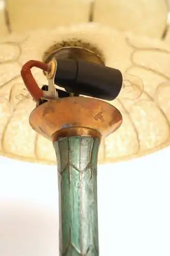 Art Deco Lampe Tischlampe "ANDALUSIA" Fensterbank Messinglampe Berlin Unikat