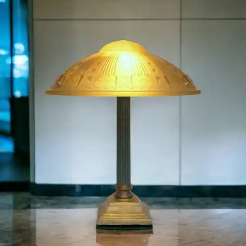 Art Déco Lampe Schreibtischlampe "GRAND PALAIS" Unikat Leuchte