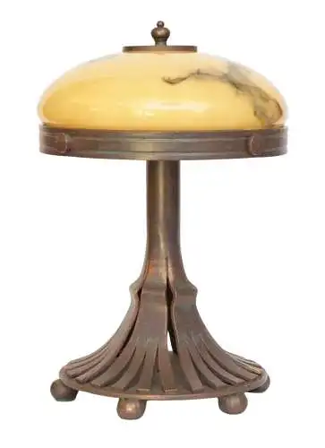 Einzigartige Art Deco Schreibtischleuchte Lampe "IRON HORSE" Unikat