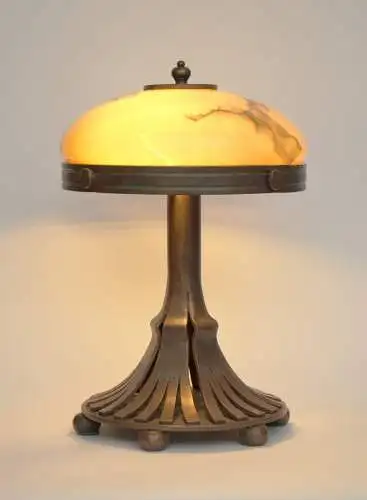 Einzigartige Art Deco Schreibtischleuchte Lampe "IRON HORSE" Unikat