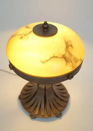 Lampe de bureau unique Art Déco "IRON HORSE" Unikat