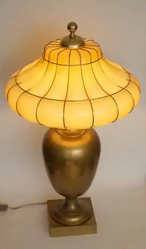 Grande lampe de campagne de table de lampe au sol "SOUTHLAND" lampe en laiton simple