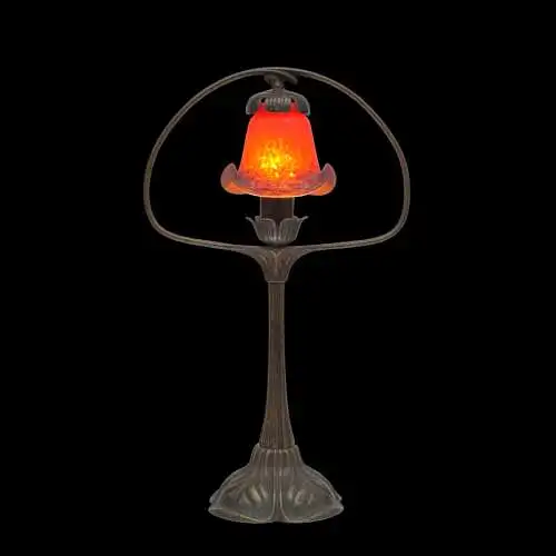 Belle lampe en laiton "RED FRUIT" de style Art Nouveau de Berlin