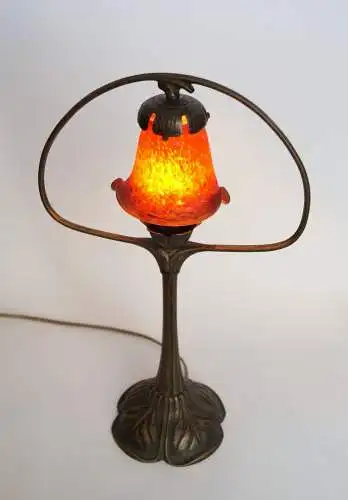 Belle lampe en laiton "RED FRUIT" de style Art Nouveau de Berlin