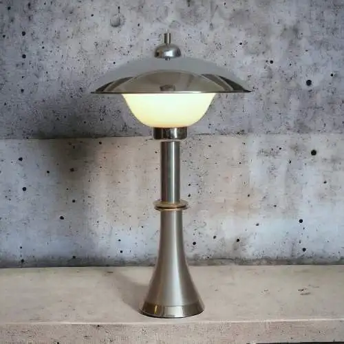 Design Lampe "ALPHA BASE" Unikat Art Deco Tischleuchte Tischlampe Retro