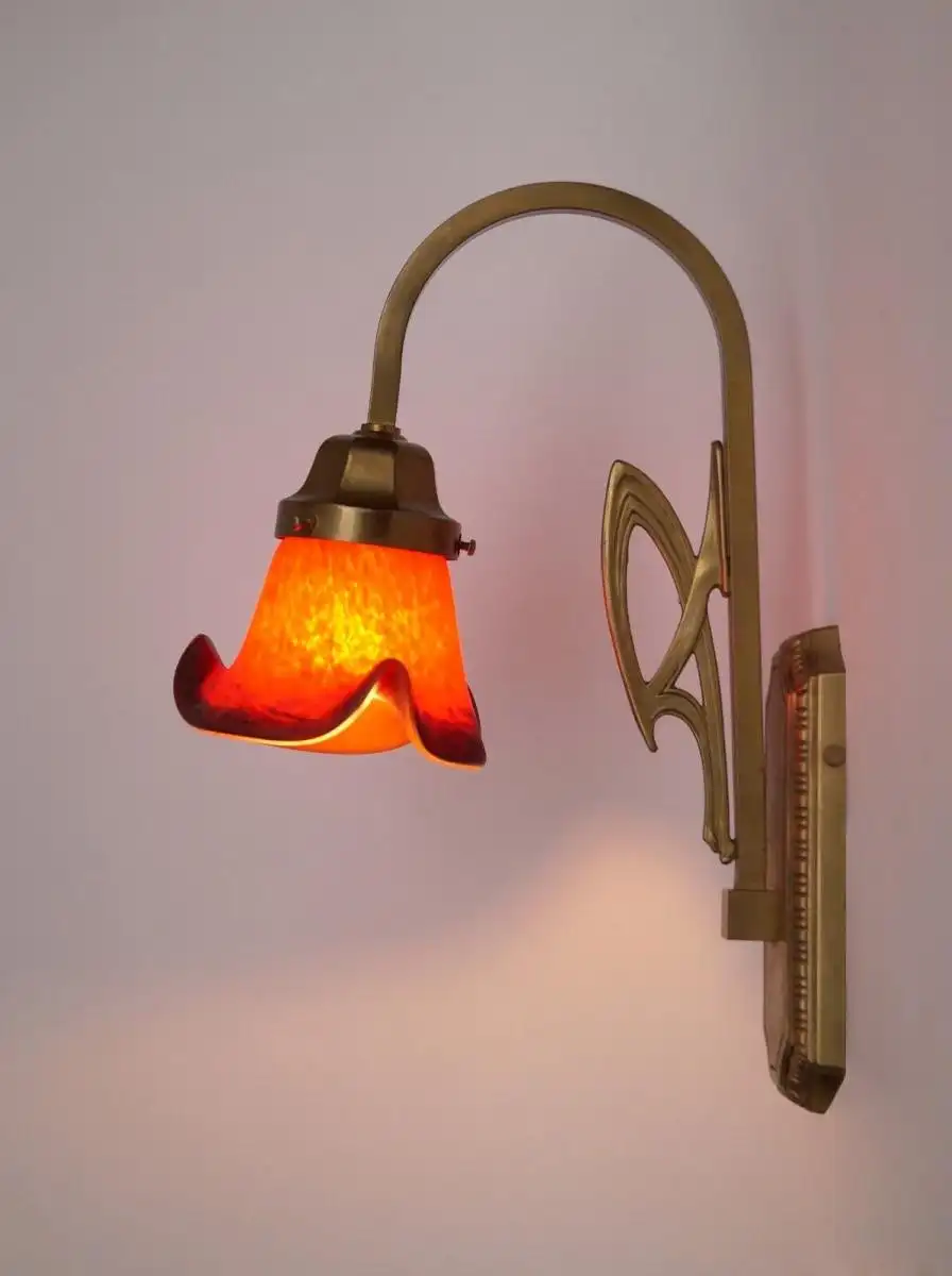 Art Deco Wandleuchte Lamptique Messinglampe Berlin Wandlampe