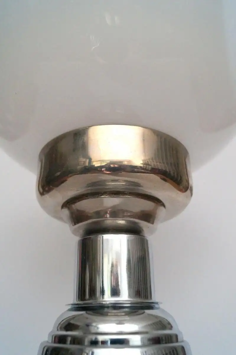 Art Deco Lampe "GENT" Chrom Unikat Schreibtischlampe Leuchte Einzelstück Leuchte