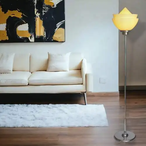 Unique Art Déco Design Lampe debout "INTERSTELLAR" Unicat Chrome Lumières