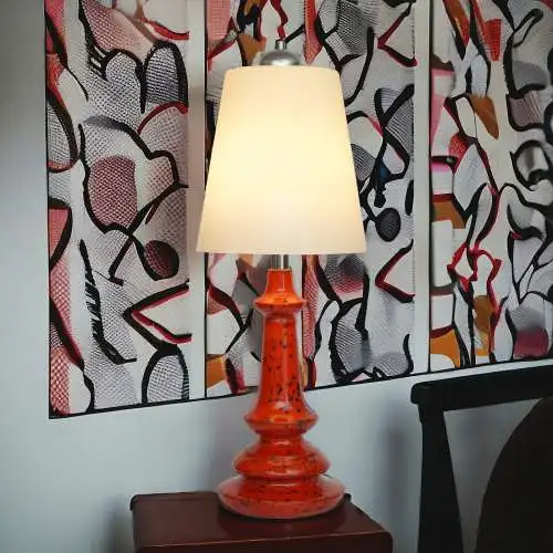 Midcentury Modern Design Lampe "AURORA" skandinavisch 70er Vintage Keramik
