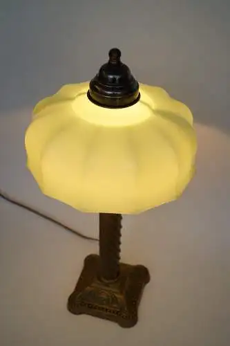 Orig. Art Nouveau viennois Lampe à café "CHÖNBRUNN" LED en laiton pièce unique