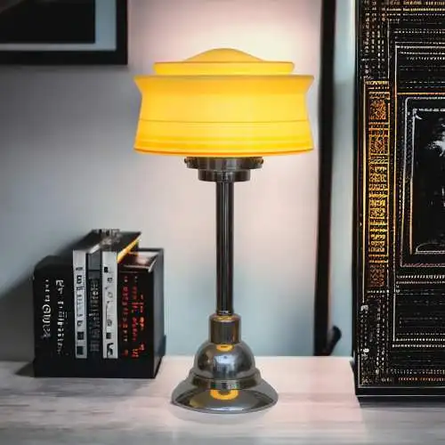 Art Déco lampe de bureau "NOVA Reliant" lampe Midcentury unique chrome