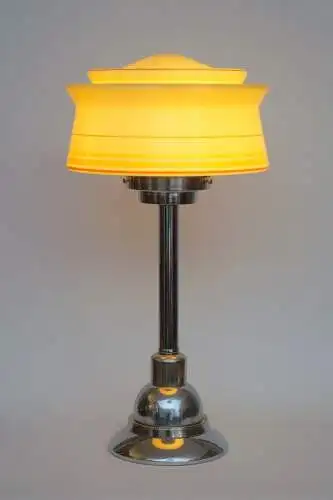 Art Deco Schreibtischleuchte "NOVA RELIANT" Midcentury Unikat Chrom Lampe