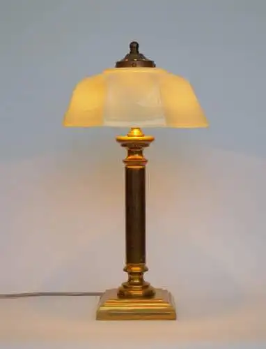 Wiener Jugendstil Kaffeehausleuchte "SALZBURG" Messinglampe Einzelstück