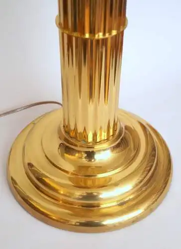 Art Deco Schreibtischleuchte "THE MAJESTIC" Messinglampe Tischlampe Unikat 74cm