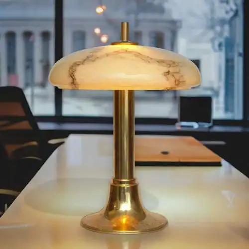 Art Déco Lampe de bureau "KING GEORGE" Lumières en laiton Berlin Lunette de table Unikat