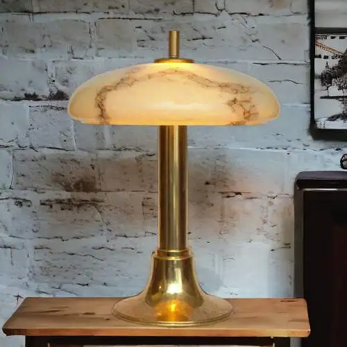 Art Déco Lampe de bureau "KING GEORGE" Lumières en laiton Berlin Lunette de table Unikat