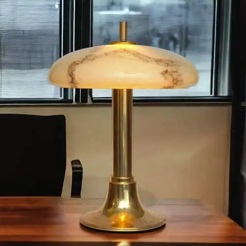 Art Déco Lampe de bureau "KING GEORGE" Lumières en laiton Berlin Lunette de table Unikat