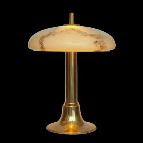 Art Déco Lampe de bureau "KING GEORGE" Lumières en laiton Berlin Lunette de table Unikat