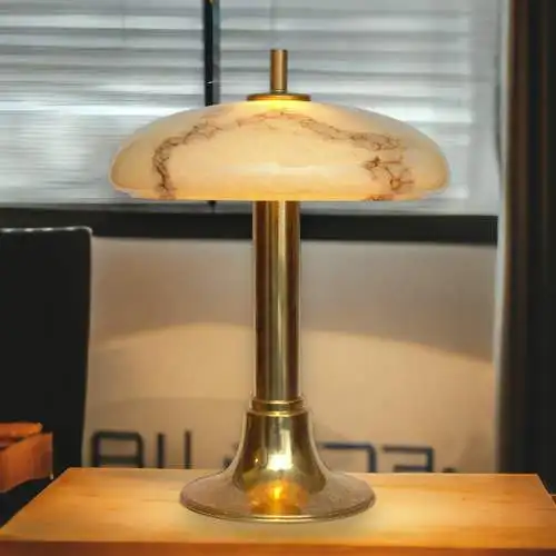 Art Déco Lampe de bureau "KING GEORGE" Lumières en laiton Berlin Lunette de table Unikat