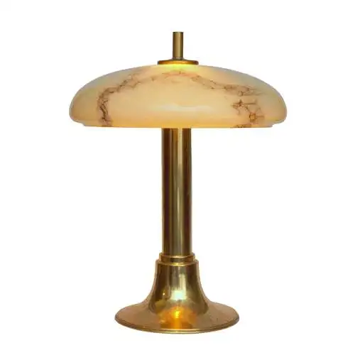 Art Deco Schreibtischleuchte "KING GEORGE" Messinglampe Berlin Tischlampe Unikat